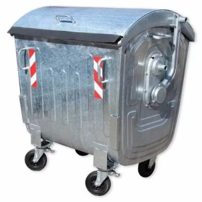 Контейнер металлический 1100 л. оцинкованный 