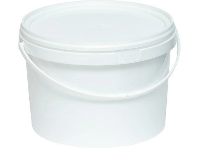 Ведро 3,25л. круглое, с белой крышкой, арт. ВП 3,25А, код: 28101