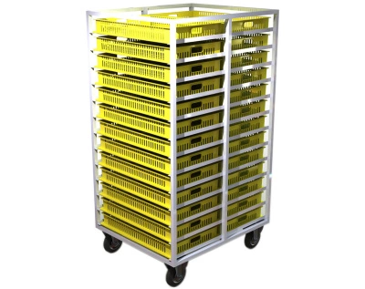 Тележка для хлебных ящиков двухсторонняя прямая