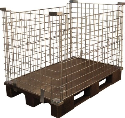 Контейнер металлический оцинкованный на паллете 1200х800х1030 мм, арт. КМБ, код: 08552