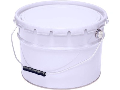 Ведро металл 10л. с крышкой-корона, с покрытием внутри, арт. ВМк 10б с покрытием (Б), код: 28122