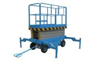 Подъемник ножничный передвижной 500 кг 14/16 м TOR SJY-0,5-14 AC/DC 380В сеть/аккумуляторный