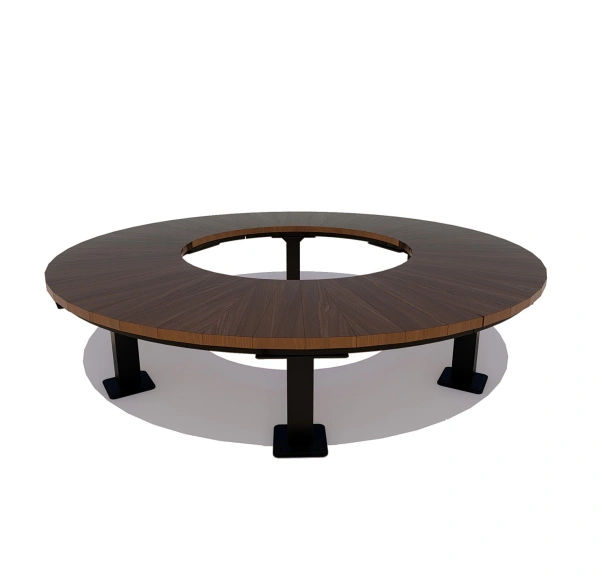 Радиусная скамейка «Смоленск»(лиственница)