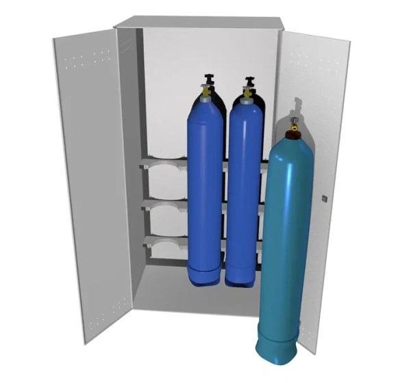 Металлический шкаф усиленный 2000x602x550 мм Светло-серый