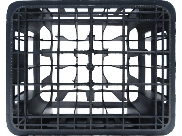 Ящик перфорированный 420×340×270, арт.: 419, объём 38.56, чёрный, код: 00430
