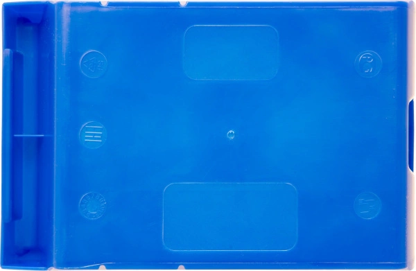 Ящик сплошной 170×105×75 мм, объем 1.34 л., арт.: 5001, синий, код: 10033