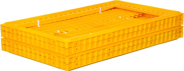Ящик перфорированный 970×570×270, арт.: 311 б/к, объём 118, жёлтый, код: 08523