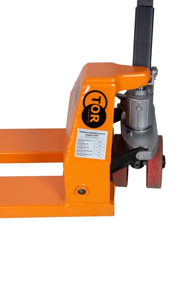 Тележка гидравлическая узковильная 2500 кг 1150х450 мм полиуретановые колеса TOR RHP