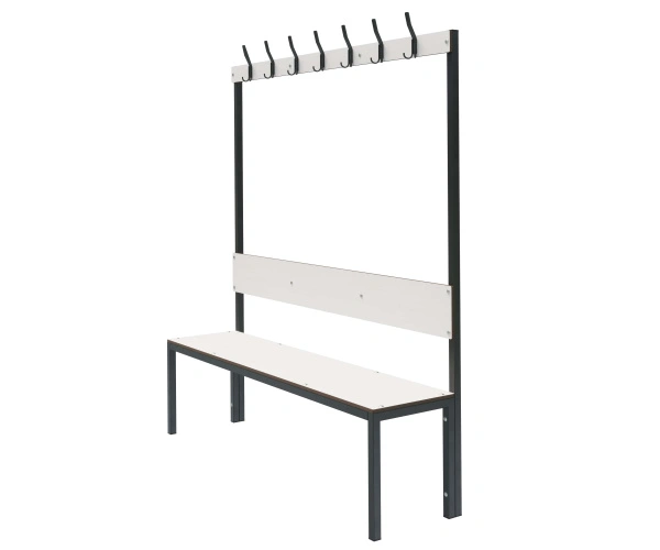 Скамейка с вешалкой для раздевалок «Фортран» 1,2 м