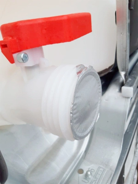 Емкость куб. 1000 л с краном комбинированая UN с широким краном 80 мм, арт.: UC 1000 комб UN (ШК), цвет: неокрашенный, код: 19729