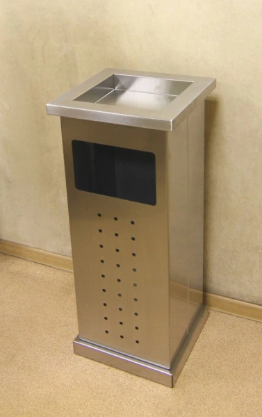 Урна-пепельница Опус, 350х350х830 мм, с емкостью 30 л