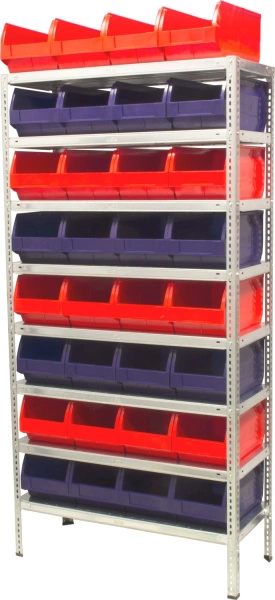 Ящик сплошной 400×230×200 мм, объем 18.4 л., арт.: 5004, синий, код: 10039