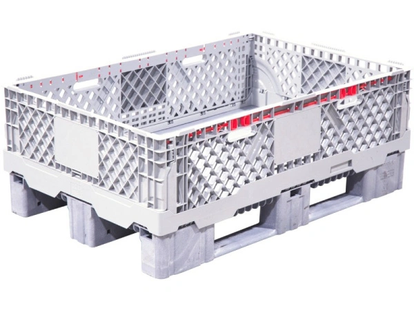Паллетная рама 1200х800х300 серая c бортиками