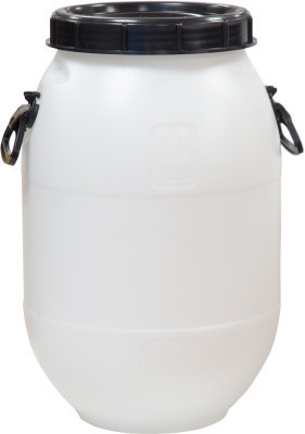 Бидон пластиковый 50 литр, арт.: БПЗ 50, белый, код: 10780