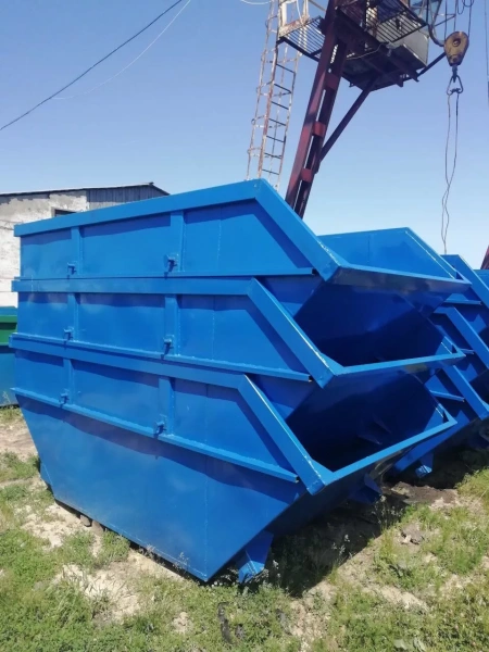 Металлический Бункер 8 м3 открытого типа толщина металла 2/3